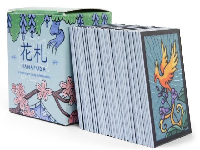 Talia i pudełko kart hanafuda